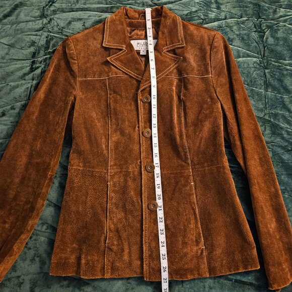 Brown Suede Blazer - Picture 3 of 9